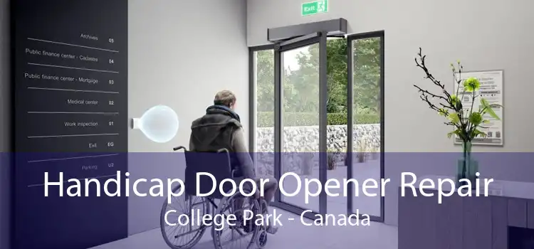 Handicap Door Opener Repair College Park - Canada